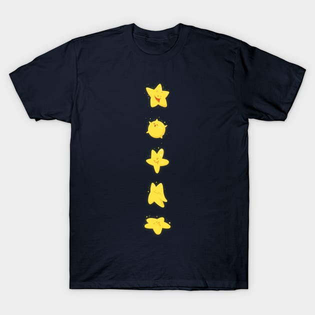 Starry Night Stars T-Shirt by WonaTuk